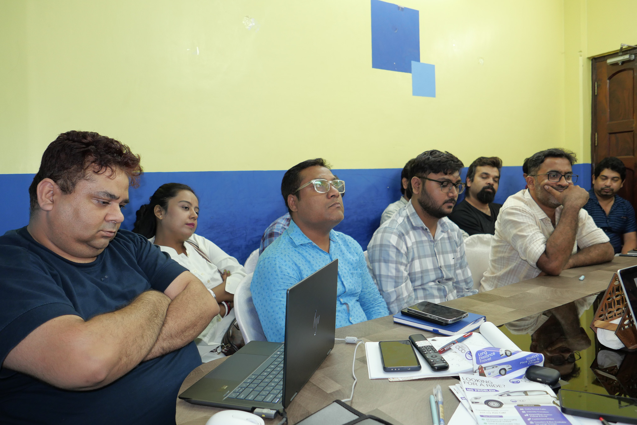 Collaborative workspace with people working together